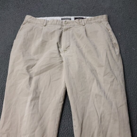 Black Brown Chino Pants Mens 38 x29 Tan Beige Khaki Casual Adult - Picture 6 of 8
